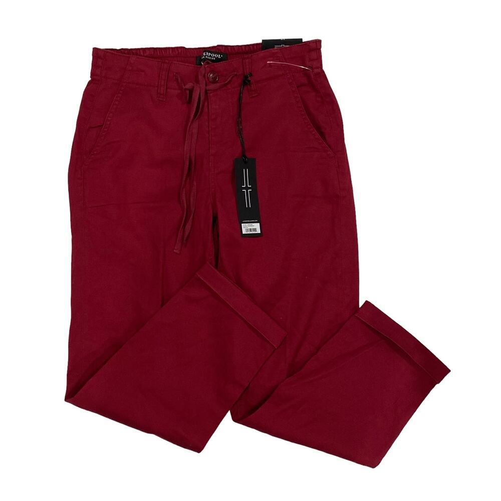 Liverpool Raspberry Utility Pants Size- 4/27 Elastic Waist - 23